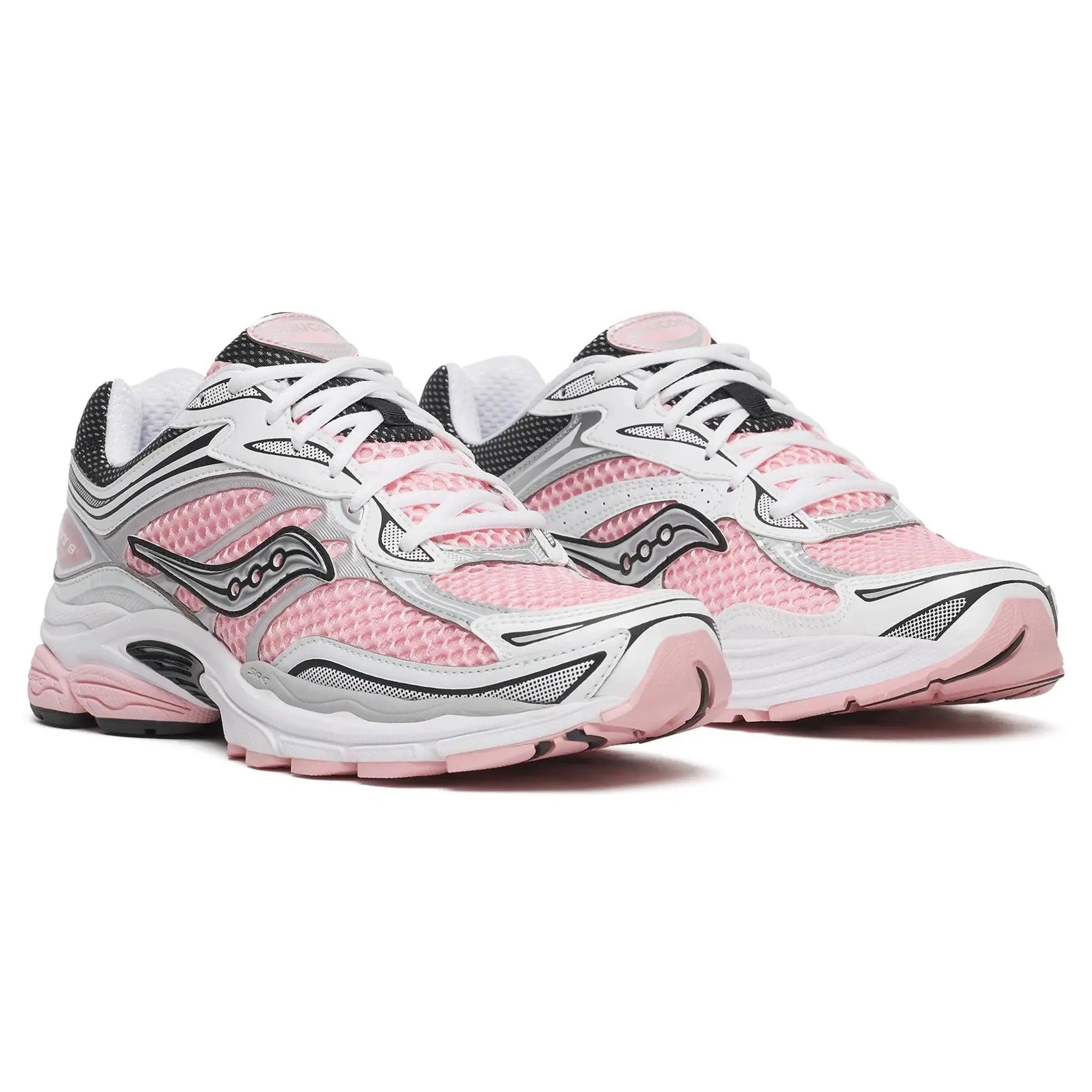 Front Side View of Saucony Progrid Omni 9 White Touch S101245-1016